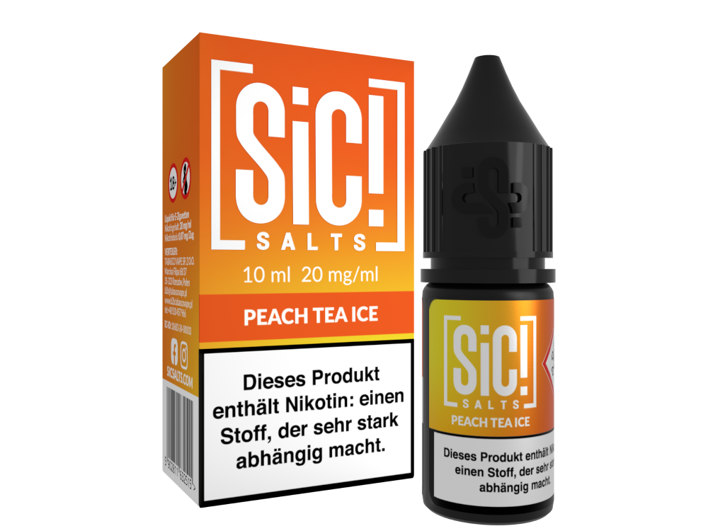 SiC! Salts - Peach Tea Ice - Nikotinsalz Liquid 20 mg/ml