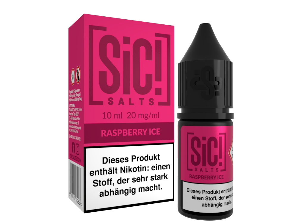 SiC! Salts - Raspberry Ice - Nikotinsalz Liquid 20 mg/ml