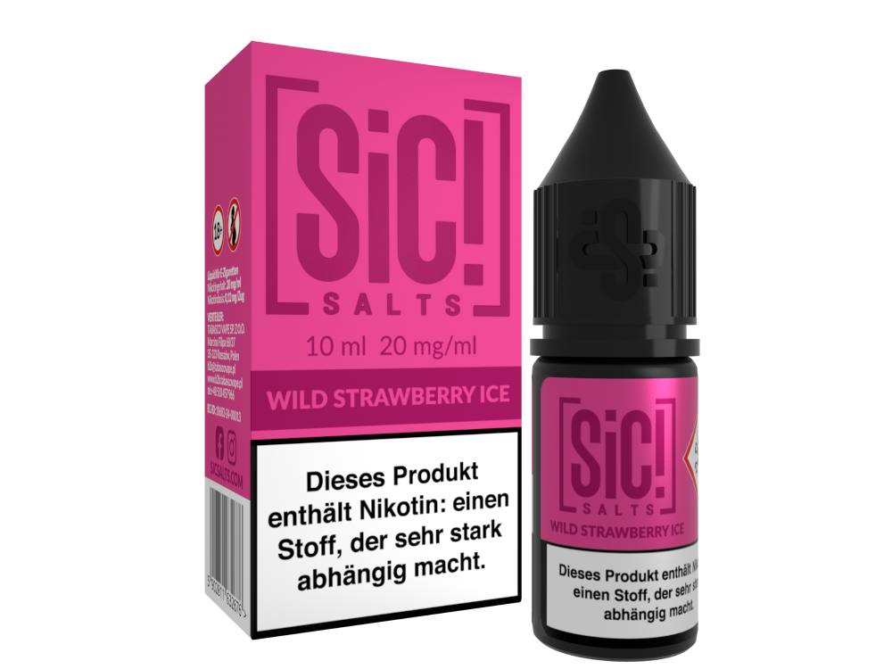SiC! Salts - Wild Strawberry Ice - Nikotinsalz Liquid 20 mg/ml