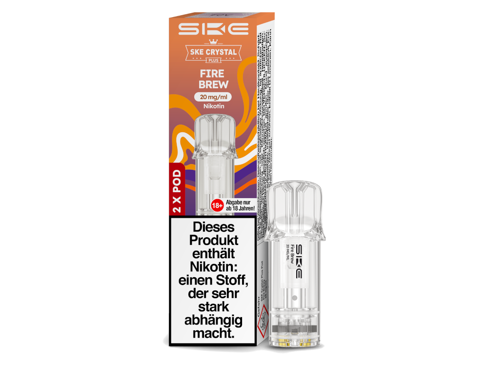 SKE - Crystal Plus Pod Fire Brew 20 mg/ml (2 Stück pro Packung)