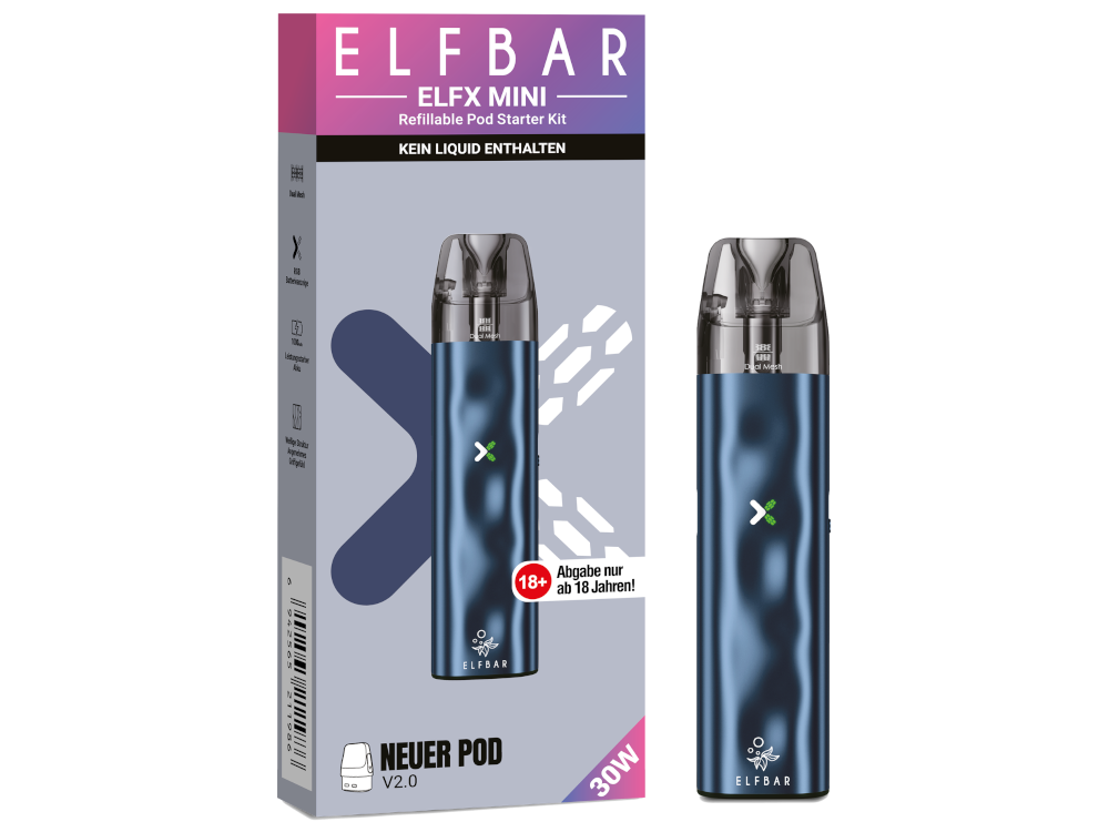 Elfbar - Elfx Mini E-Zigaretten Set Ocean 100er Packung