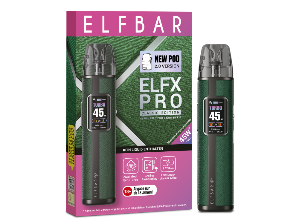 Elfbar - Elfx Pro Classic Edition E-Zigaretten Set Forest