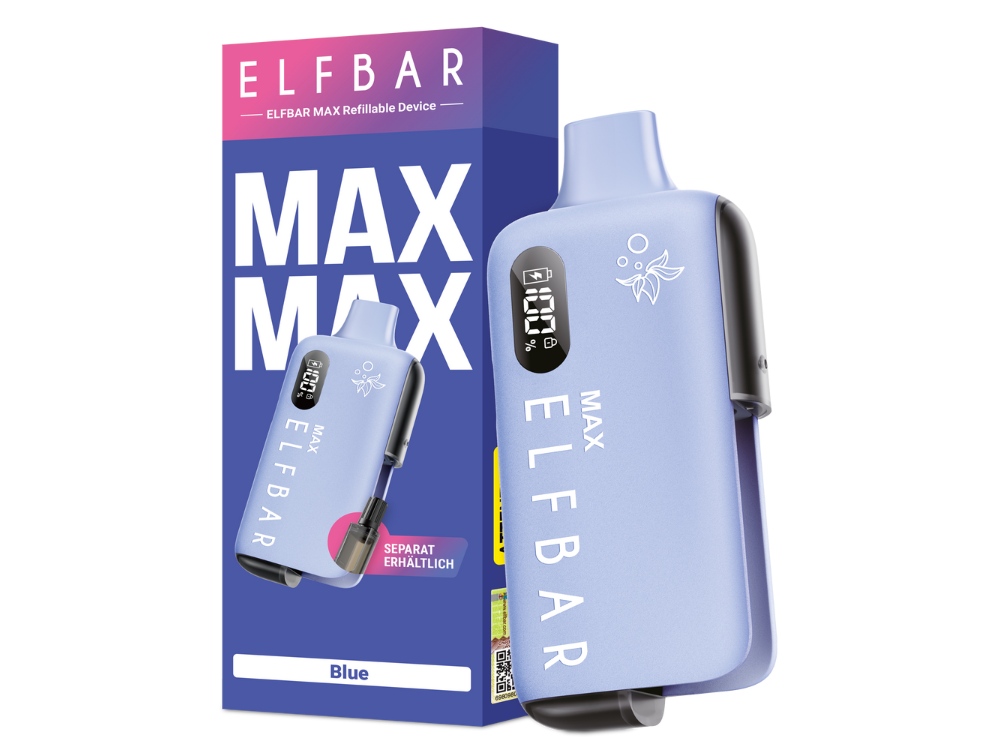 Elfbar - Max E-Zigaretten Set Blue 100er Packung
