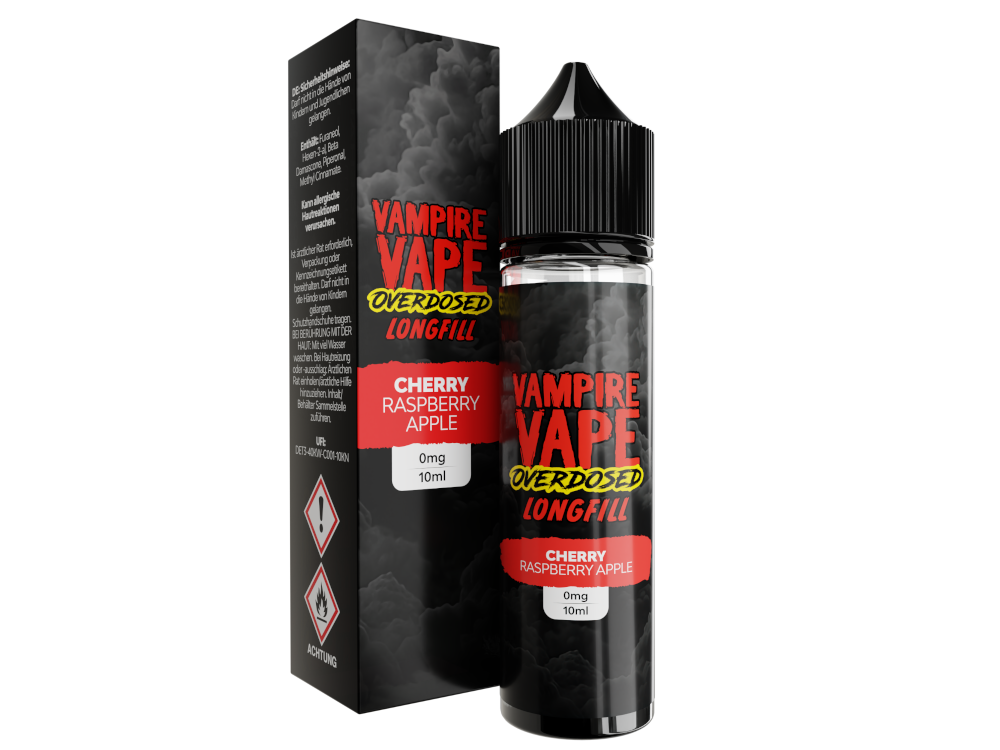 Vampire Vape - Overdosed - Aroma Cherry Raspberry Apple 10 ml 10er Packung