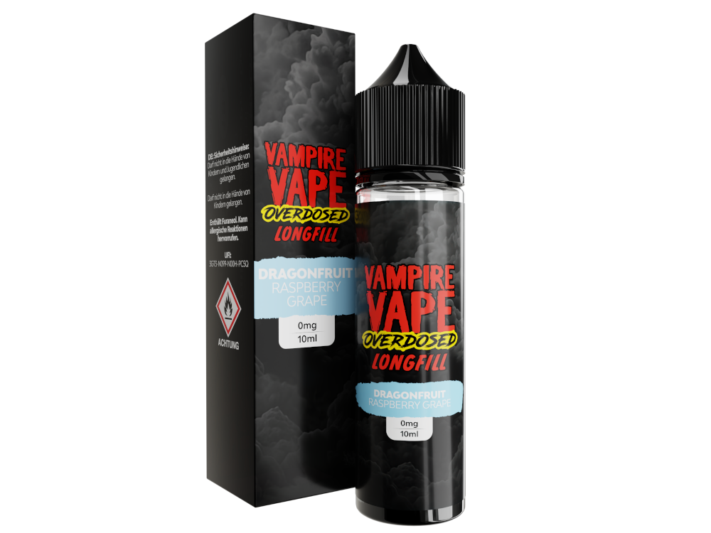 Vampire Vape - Overdosed - Aroma Dragonfruit Raspberry Grape 10 ml 10er Packung