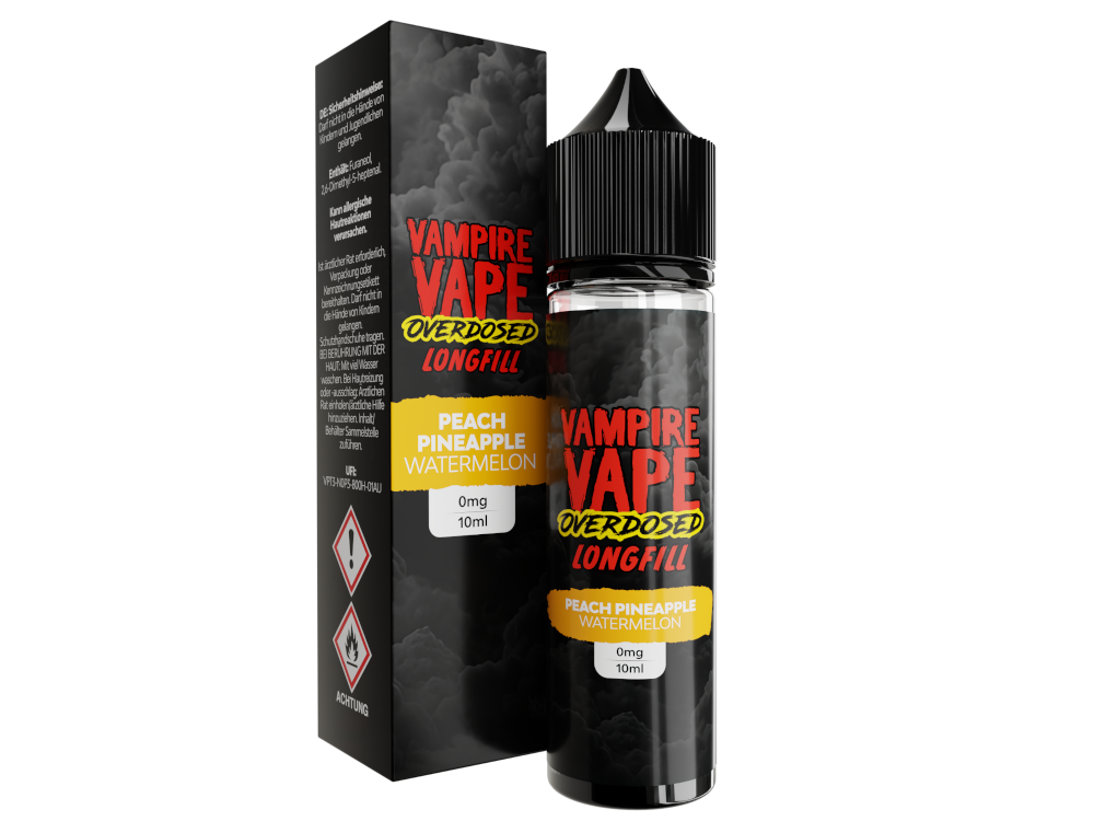 Vampire Vape - Overdosed - Aroma Peach Pineapple Watermelon 10 ml 10er Packung