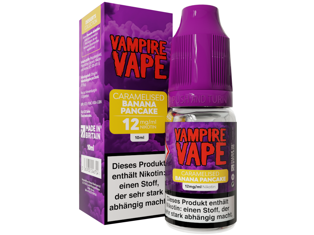 Vampire Vape - Dessert Collection - Caramelised Banana Pancake E-Zigaretten Liquid 12 mg/ml 10er Packung
