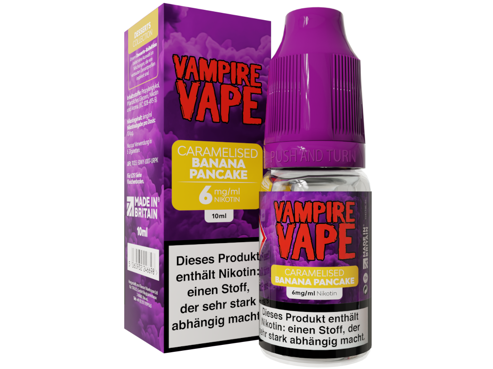Vampire Vape - Dessert Collection - Caramelised Banana Pancake E-Zigaretten Liquid 6 mg/ml 10er Packung