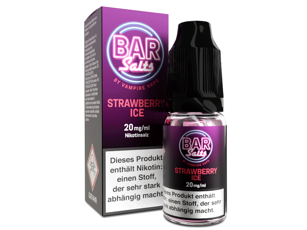 Vampire Vape - Bar Salts - Strawberry Ice - Nikotinsalz Liquid 20 mg/ml 10er Packung