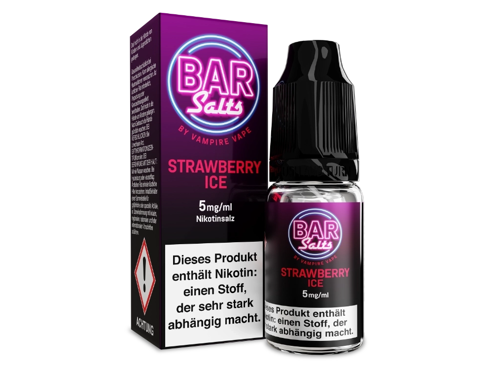 Vampire Vape - Bar Salts - Strawberry Ice - Nikotinsalz Liquid 5 mg/ml