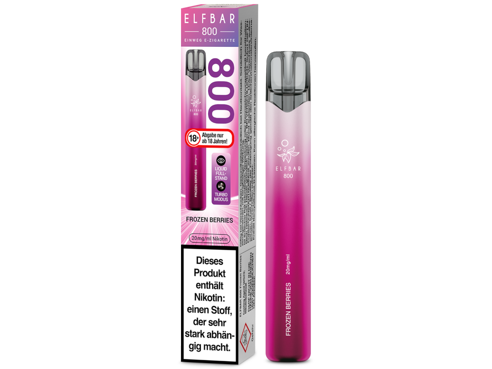 Elfbar 800 Einweg E-Zigarette - Frozen Berries 20 mg/ml 10er Packung