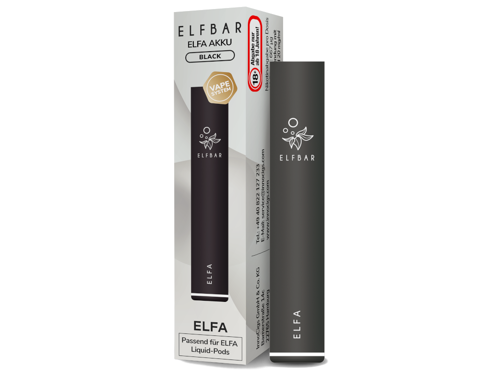 Elfbar - Elfa Akku 500 mAh schwarz 200er Packung