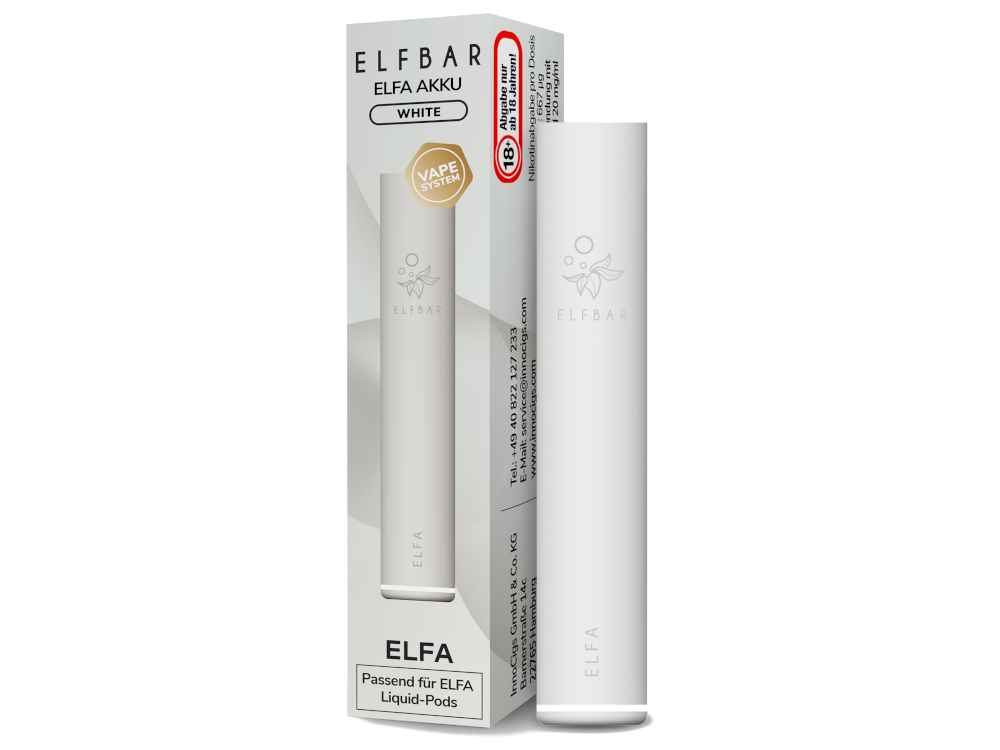 Elfbar - Elfa Akku 500 mAh White 10er Packungen