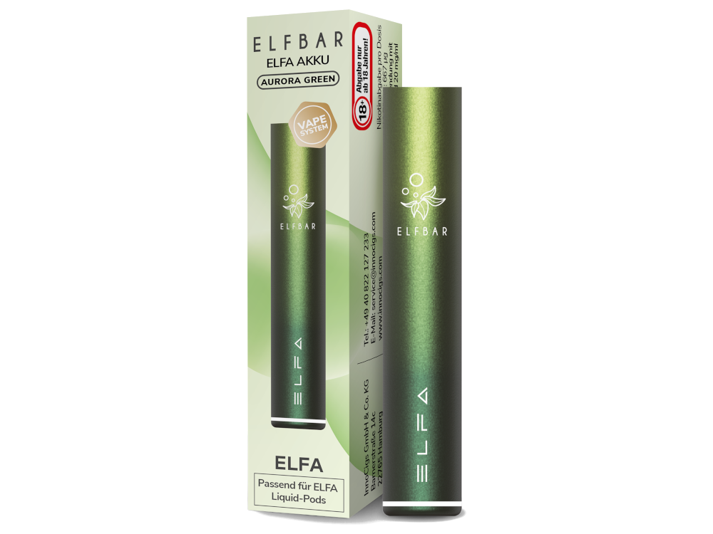 Elfbar - Elfa Akku 500 mAh Aurora Green