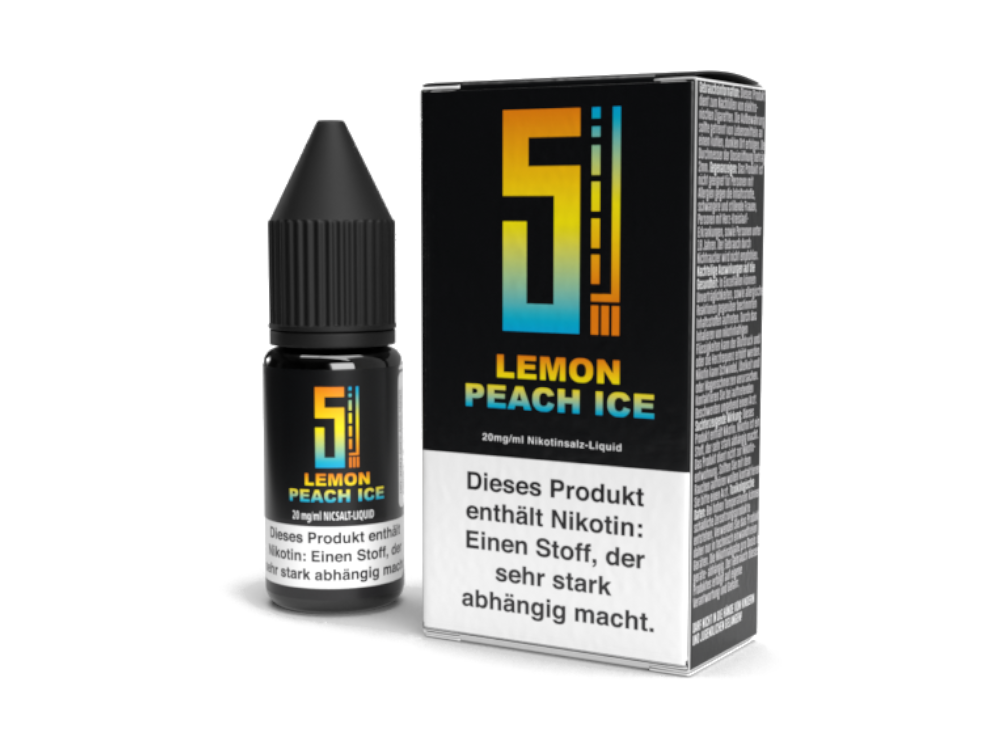5EL - Lemon Peach Ice - Nikotinsalz Liquid 20 mg/ml 10er Packung