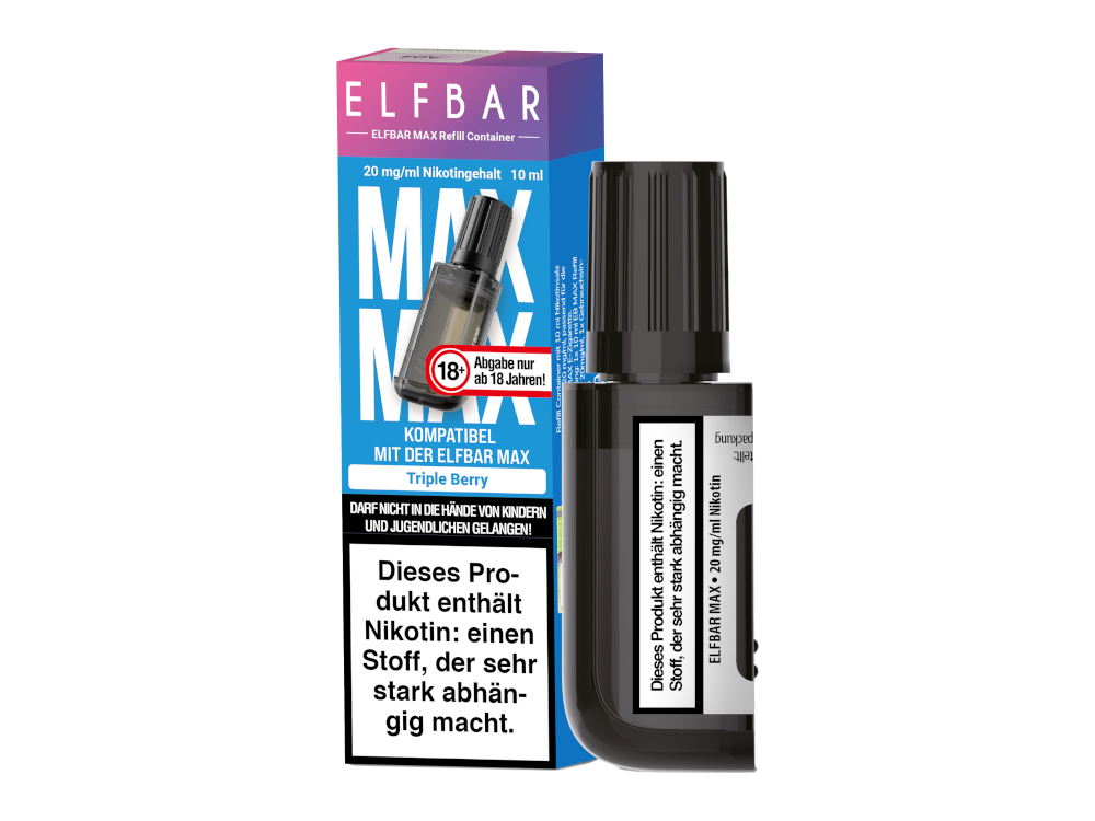 Elfbar - Max Refill Container - Triple Berry 20 mg/ml 10er Packung