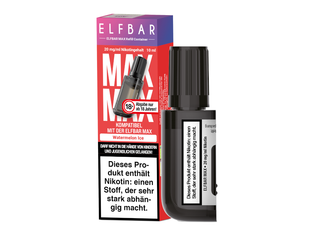 Elfbar - Max Refill Container - Watermelon Ice 20 mg/ml 10er Packung