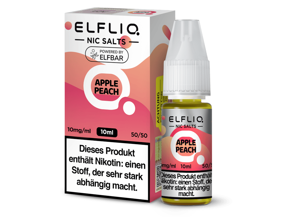 ELFLIQ - Apple Peach - Nikotinsalz Liquid 10 mg/ml 10er Packung