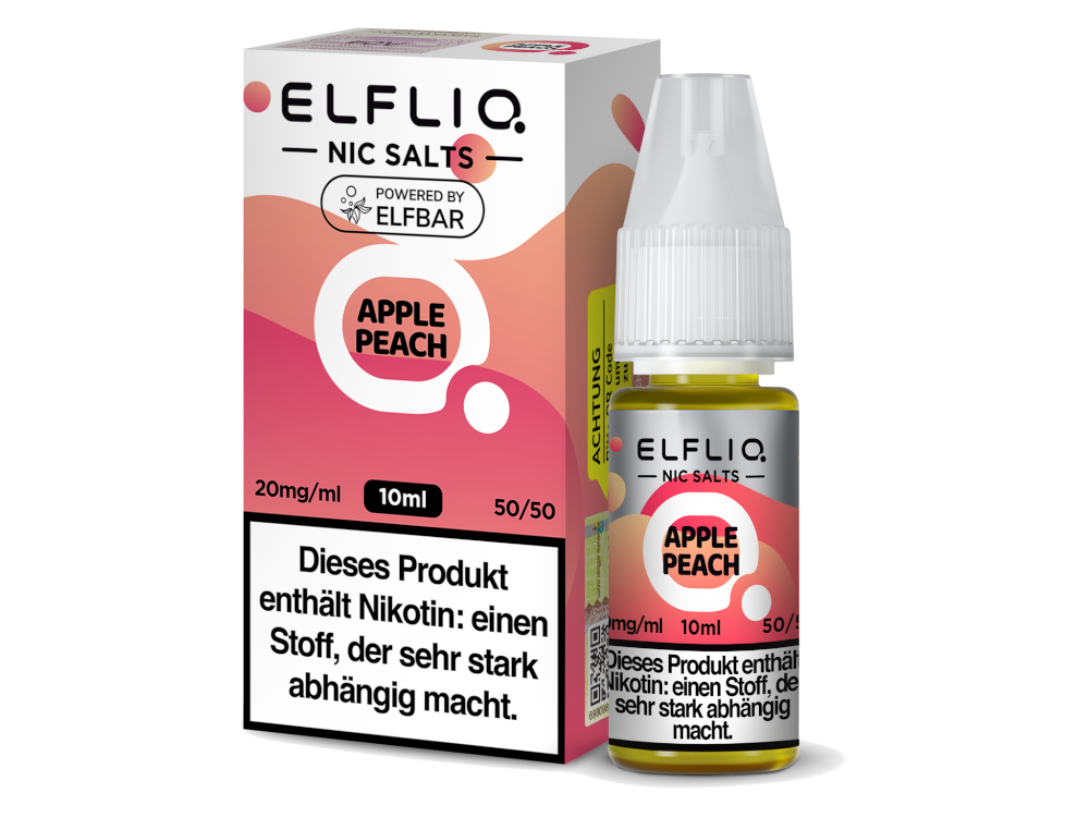 ELFLIQ - Apple Peach - Nikotinsalz Liquid 20 mg/ml 10er Packung