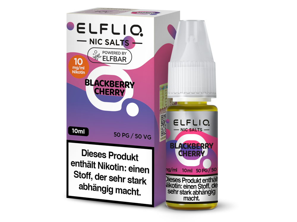 ELFLIQ - Blackberry Cherry - Nikotinsalz Liquid 10 mg/ml 200er Packung
