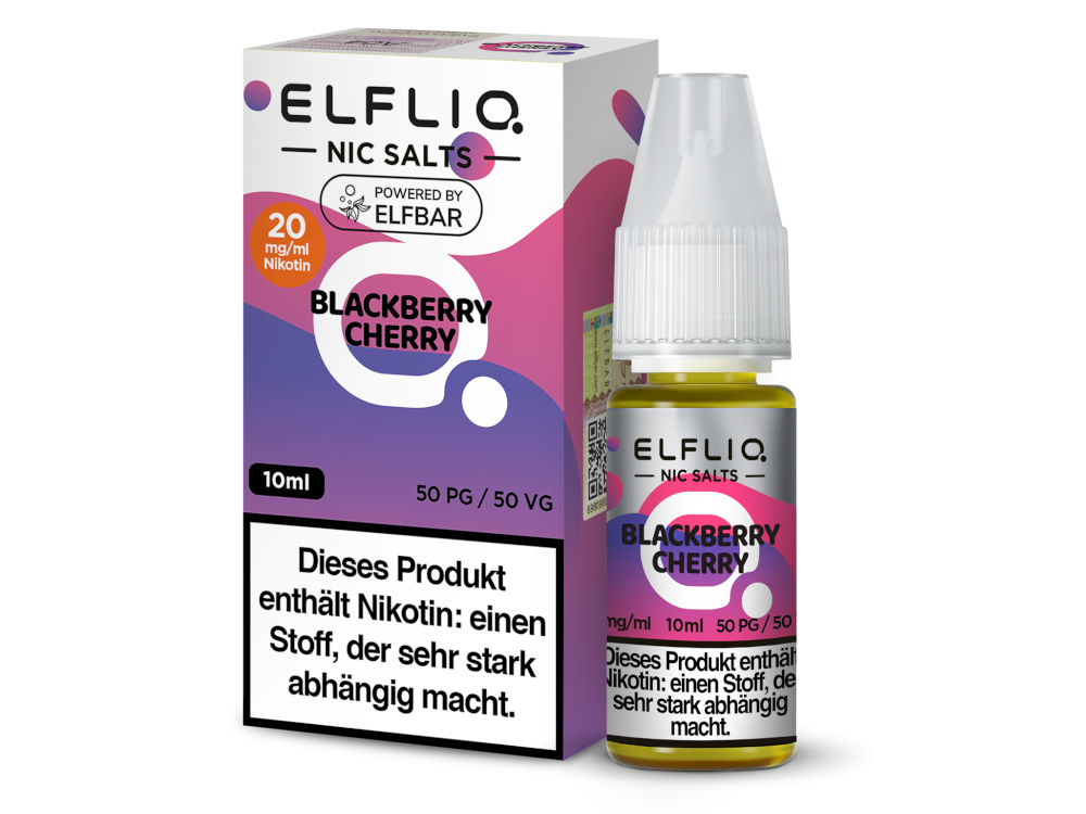 ELFLIQ - Blackberry Cherry - Nikotinsalz Liquid 20 mg/ml 10er Packung