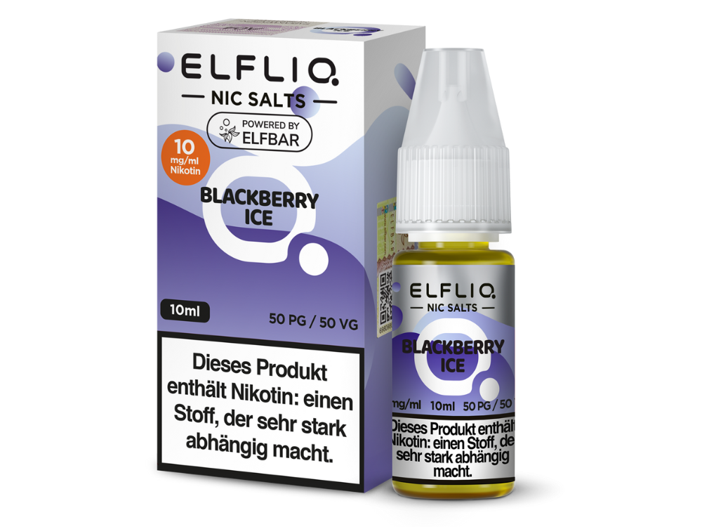 ELFLIQ - Blackberry Ice - Nikotinsalz Liquid 10 mg/ml 10er Packung