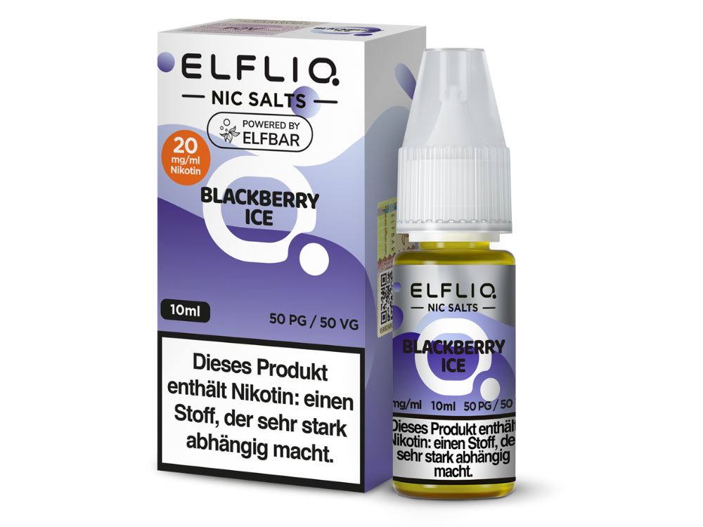 ELFLIQ - Blackberry Ice - Nikotinsalz Liquid 20 mg/ml 200er Packung