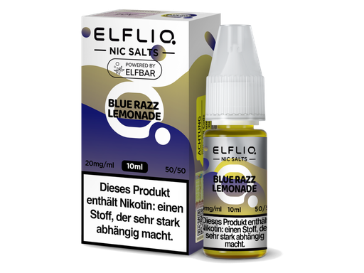 [EQNSL10BZ-20-H] ELFLIQ - Blue Razz Lemonade - Nikotinsalz Liquid 20 mg/ml 10er Packung