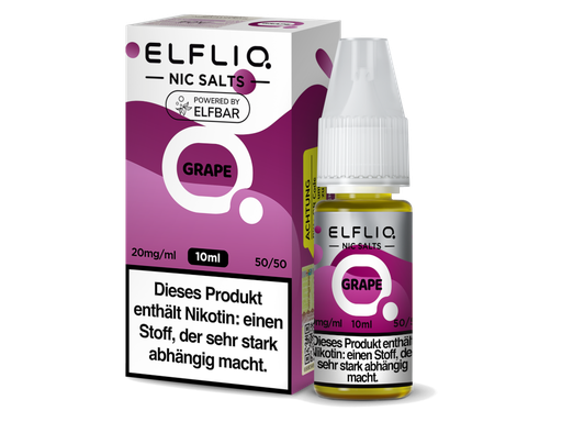 [EQNSL10GP-20] ELFLIQ - Grape - Nikotinsalz Liquid 20 mg/ml