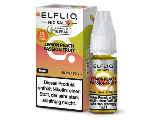 [EQNSL10LP-10-K] ELFLIQ - Lemon Peach Passion Fruit - Nikotinsalz Liquid 10 mg/ml 200er Packung