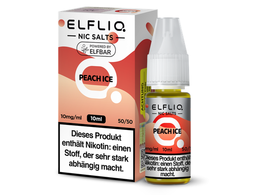 [EQNSL10PE-10] ELFLIQ - Peach Ice - Nikotinsalz Liquid 10 mg/ml
