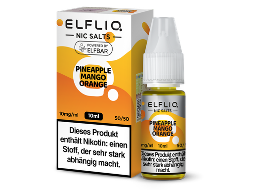 [EQNSL10PO-10] ELFLIQ - Pineapple Mango Orange - Nikotinsalz Liquid 10 mg/ml