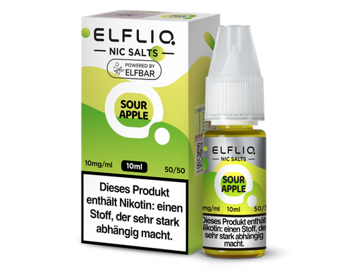[EQNSL10SP-10] ELFLIQ - Sour Apple - Nikotinsalz Liquid 10 mg/ml