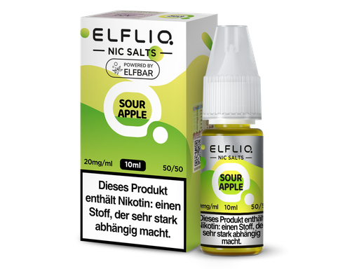 [EQNSL10SP-20] ELFLIQ - Sour Apple - Nikotinsalz Liquid 20 mg/ml