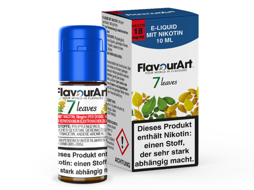 [FAL107L-18-H] FlavourArt - 7 Leaves E-Zigaretten Liquid 18 mg/ml 15er Packung