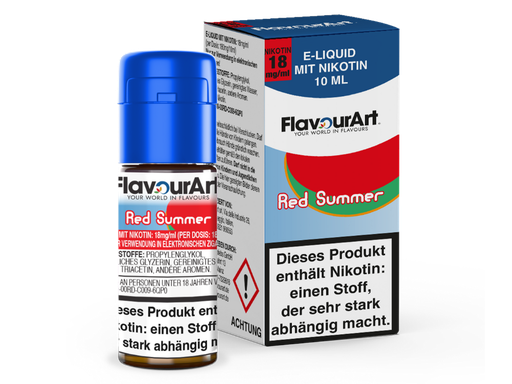 [FAL10RS-18-H] FlavourArt - Red Summer E-Zigaretten Liquid 18 mg/ml 15er Packung