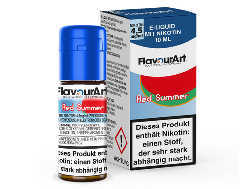 [FAL10RS-4-H] FlavourArt - Red Summer E-Zigaretten Liquid 4,5 mg/ml 15er Packung
