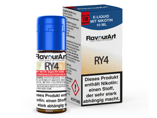 [FAL10RY-18-H] FlavourArt - RY4 E-Zigaretten Liquid 18 mg/ml 15er Packung