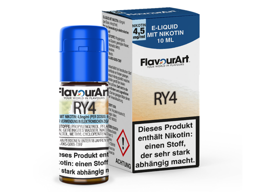 [FAL10RY-4-H] FlavourArt - RY4 E-Zigaretten Liquid 4,5 mg/ml 15er Packung