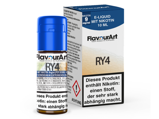 [FAL10RY-9-H] FlavourArt - RY4 E-Zigaretten Liquid 9 mg/ml 15er Packung