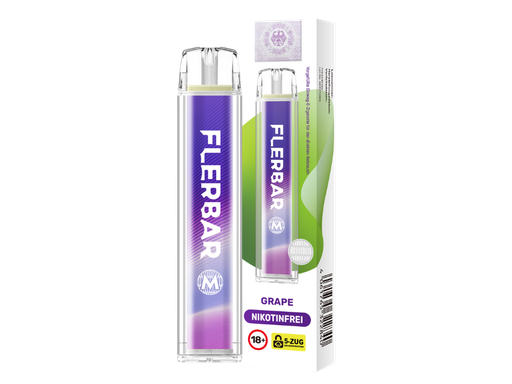 [FBEWM0-GR] Flerbar - M Einweg E-Zigarette - Grape 0 mg/ml