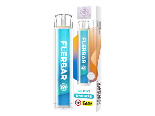 [FBEWM0-IM] Flerbar - M Einweg E-Zigarette - Ice Mint 0 mg/ml