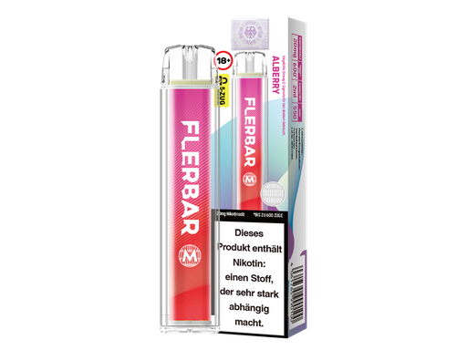 [FBEWM20-AB] Flerbar - M Einweg E-Zigarette - Alberry 20 mg/ml