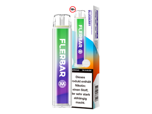 [FBEWM20-BB] Flerbar - M Einweg E-Zigarette - Blueberry 20 mg/ml