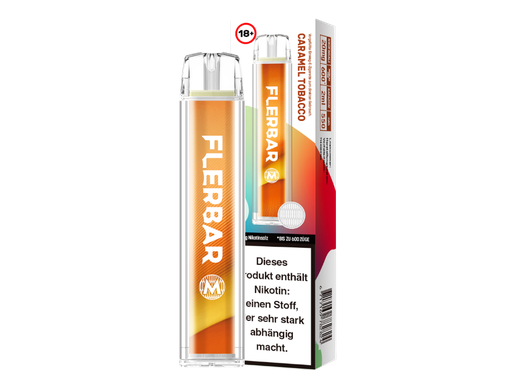 [FBEWM20-CT] Flerbar - M Einweg E-Zigarette - Caramel Tobacco 20 mg/ml