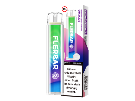 [FBEWM20-GI] Flerbar - M Einweg E-Zigarette - Guava Ice 20 mg/ml