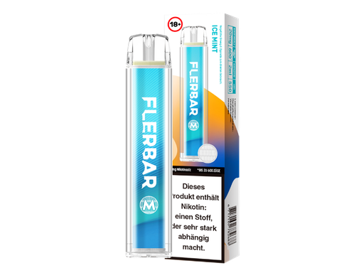 [FBEWM20-IM] Flerbar - M Einweg E-Zigarette - Ice Mint 20 mg/ml