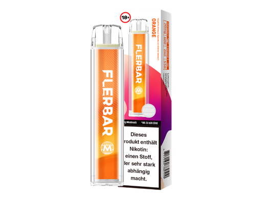 [FBEWM20-OR] Flerbar - M Einweg E-Zigarette - Orange 20 mg/ml