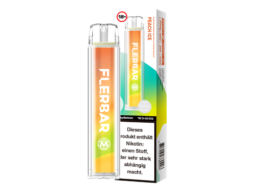 [FBEWM20-PC] Flerbar - M Einweg E-Zigarette - Peach Ice 20 mg/ml