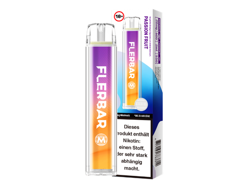 [FBEWM20-PF] Flerbar - M Einweg E-Zigarette - Passion Fruit 20 mg/ml